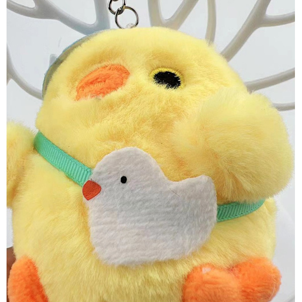 Søt Chick Plush Bag Charm nøkkelring B