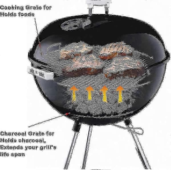 44,5 cm grillrist til Weber 47 cm grill, erstatningsrist [ht]