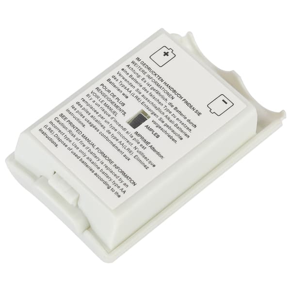 5 STK Universelt erstatningsbatteridekselsett for XBOX 360-kontroller (hvit)