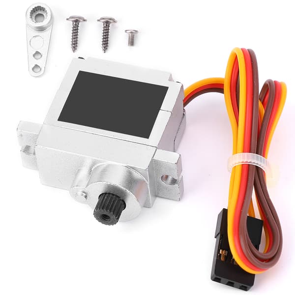 WPL 1 16 RC Lastebil Metall Servo Motor Sølv