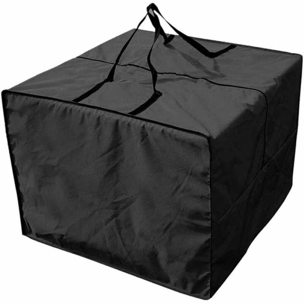 Puteoppbevaringspose - Slitesterk 210D hageputeoppbevaringspose med håndtak og utendørs puteoppbevaringstrekk med glidelås, kapasitet 81 x 81 x 61 cm