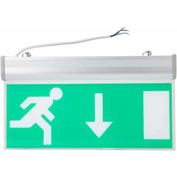 LED nødudgangslys, LED nødsignallys, grønne sikkerhedsevakueringslys til indkøbscentre, supermarkeder, s