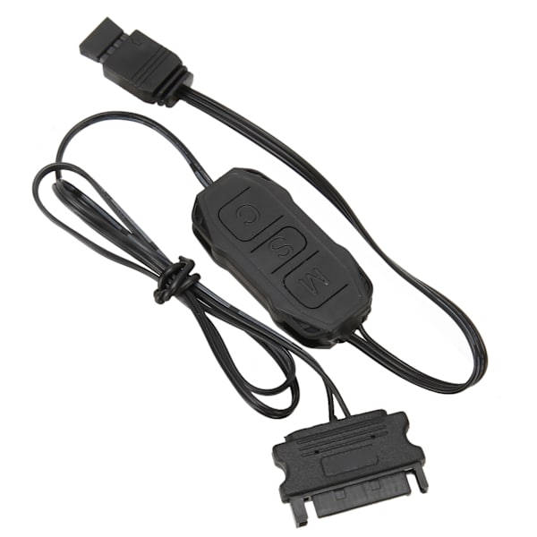 5V 3Pin ARGB-controller Flere belysningstilstande Manuelt styring af RGB-blæsercontroller SATA-strømlysbjælkeregulator