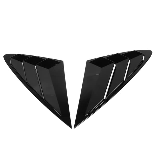 2 stk. Gloss Sort Sidevindue Lameller Custom Fit Erstatning til Hyundai Sonata 2020 2021