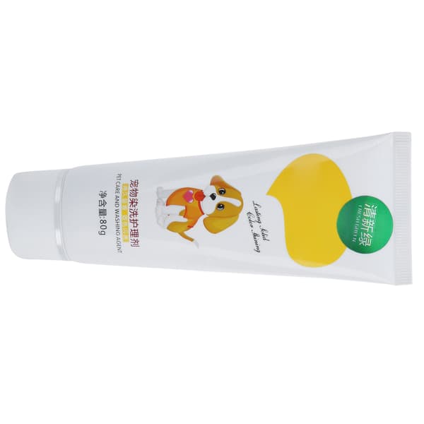 Lemmikkiystävällinen vihreä hiusväri geeli eläimille 80 ml