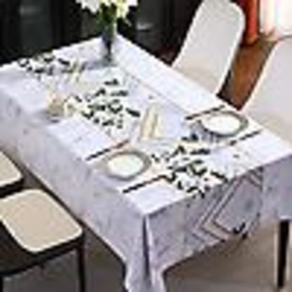 Duker for rektangulære bord, Vanntett duk Pvc-bordtrekk Vanntett duker for rektangulære bord, 120*170 cm（beige）