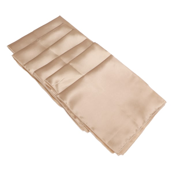 HT 24 stk firkantede satengservietter 17x17 tommer myke og blanke elegante duker til bryllup, fester og seremonier - gull Gold