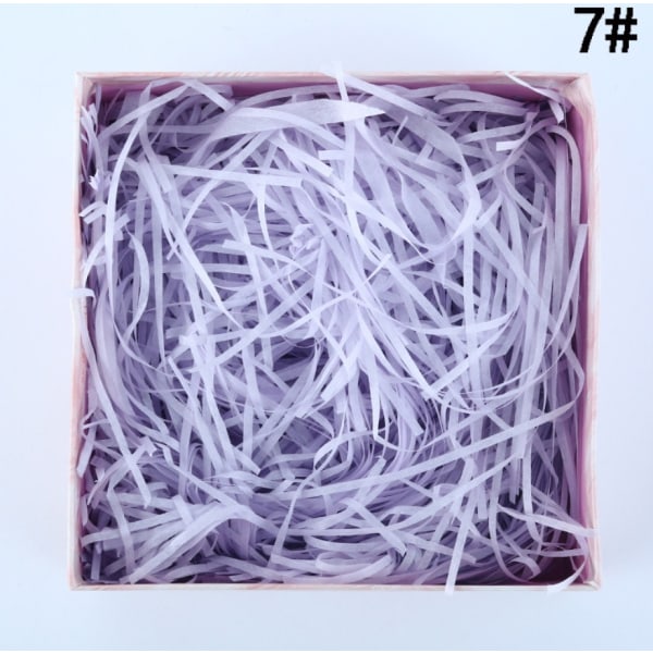 Strimlat mjukpapper, Raffia Hamper Strimla presentfyllning Light purple 300g