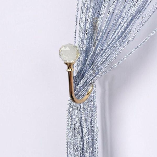 Curtain Tiebacks Metal U Wall Hooks Gardin Tiebacks, Metal Gardin -2 Pakke