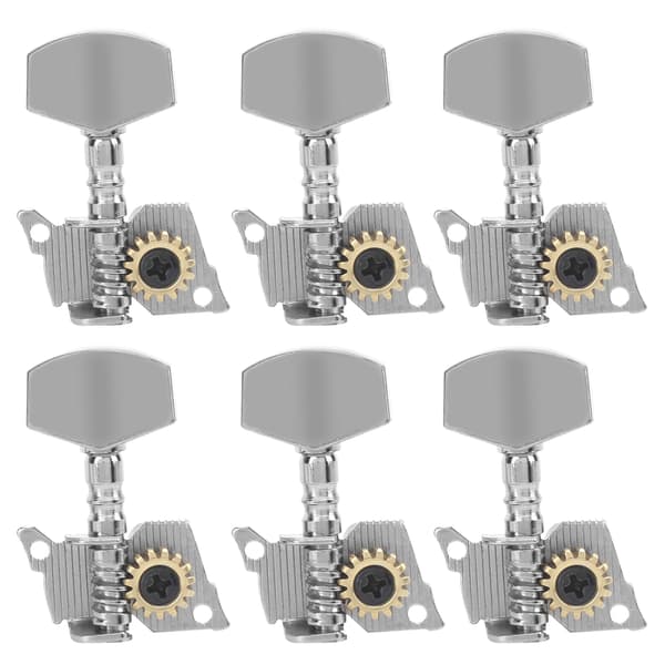 Gitarrstämskruvar Mekanik Silver Reservdelar för Ukulele 6 Höger