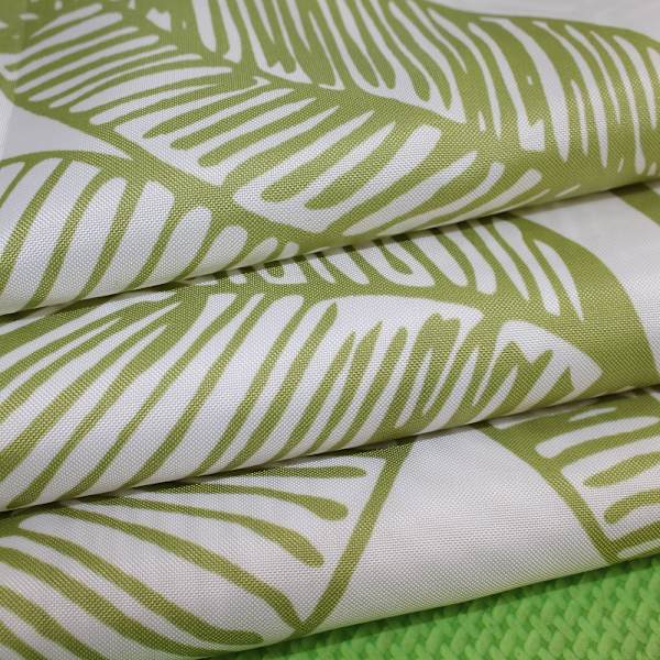 Grøn gren fortykket polyester badeforhæng 120 bred * 180 høj CM,