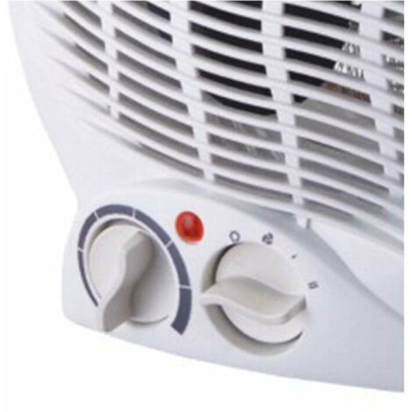 Varmeblæser 2000W, Justerbar termostat, Blæserfunktion, 3 varmepositioner (Kold/Varm), Bærehåndtag, Lydløs, Hvid