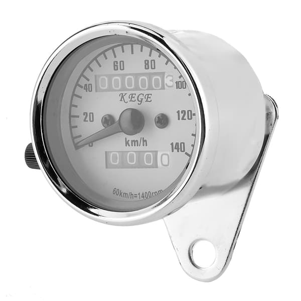 Universal Motorcykel Speedometer Odometer 12V Natkørsel Kilometer Måler