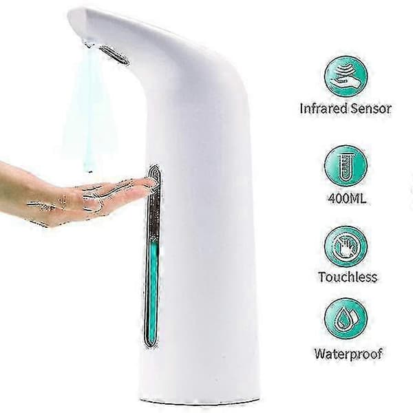 [HT]400Ml automatisk sæbedispenser håndfri berøringsfri desinfektionsmiddel badeværelsesdispenser smart sensor væske