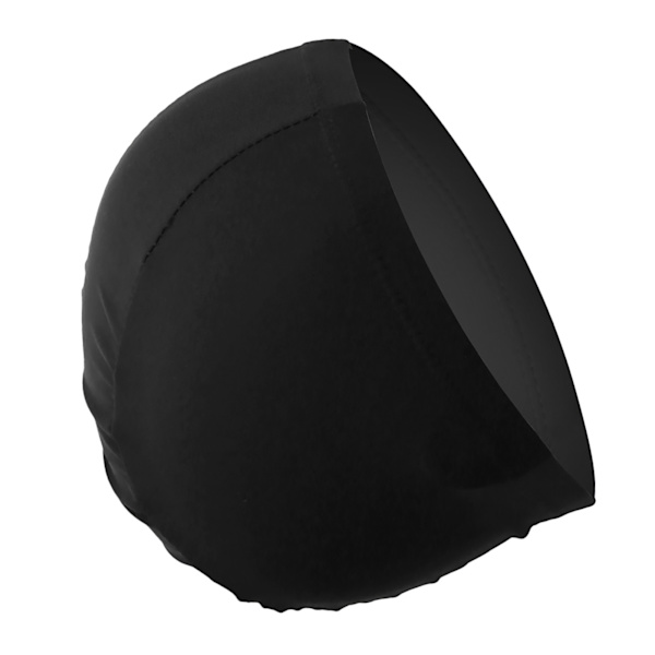 Høy Elastisitet Tykk Slitesterk Badehette Polyester Svømmehetter for Kvinner Menn Svart