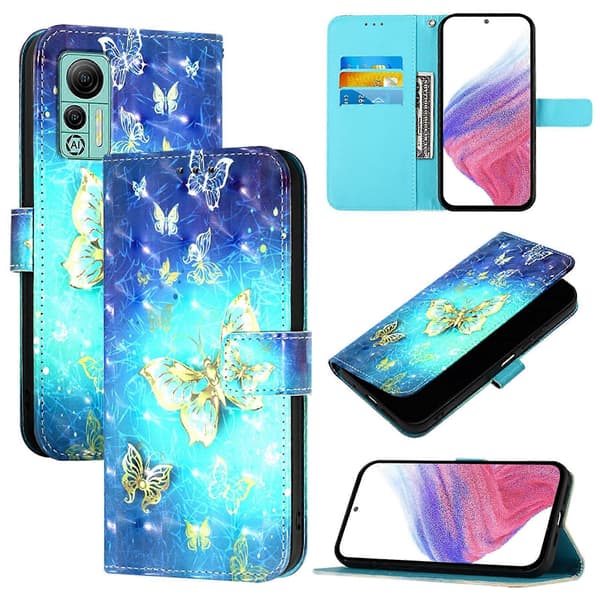 3D-maleri Horisontal Flip Skinntelefonveske til Ulefone Note 14 Skull