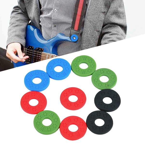 Gummibåndslås Spændebeskyttelse Musikinstrumenttilbehør til guitarbas
