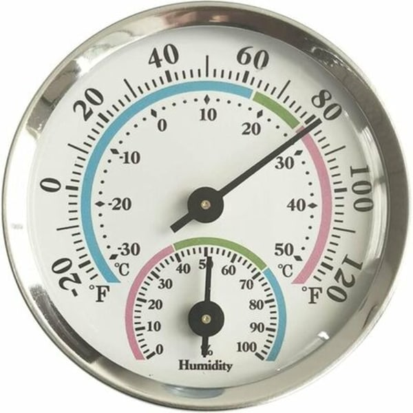 Termohygrometer, temperaturhygrometer, indendørs termometer og indendørs hygrometer, til indendørs eller udendørs, høj temperatur