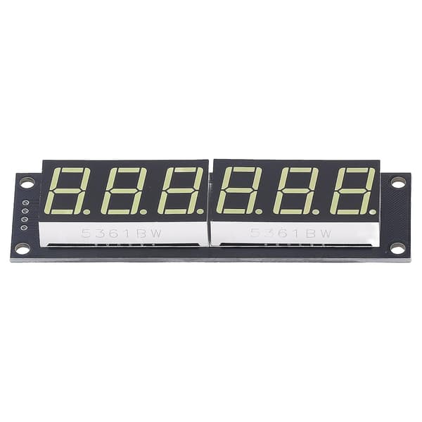 LED-display digitalt rör 6-siffrigt 7-segments decimal vitt ljus digital displaymodul