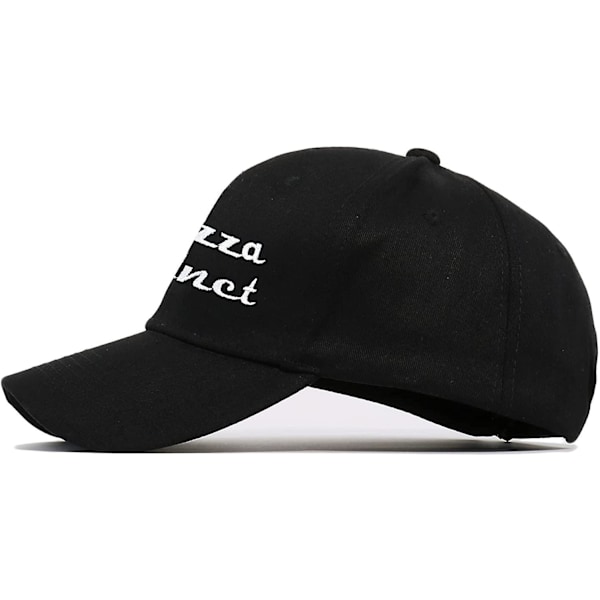 Pizza Planet Hattu Lippalakki cap isähattu säädettävä puuvillainen aikuisten urheiluhattu Unisex, musta-1