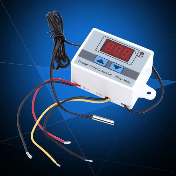 Høy Presisjon Digital Temperaturkontroller Bryter 220V AC med Probe