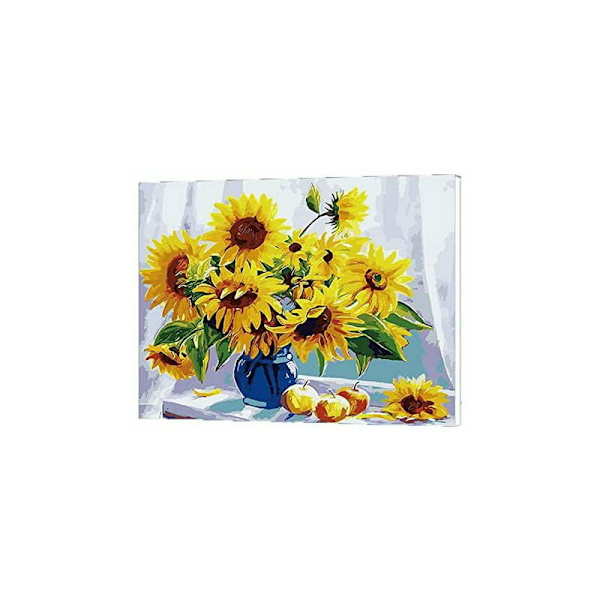 Paint by Numbers Kit aikuisille > DIY Paint by Numbers Landscape impressionistisella pastoraalisella kohtauksella > Esipainettu taide