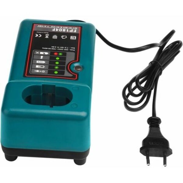 NI-CD & NI-MH Batterioplader til Makita Charger DC18RA, DC18SE, DC1414 Batteri 7.2V-18V Udskiftningsbatteri til elværktøj