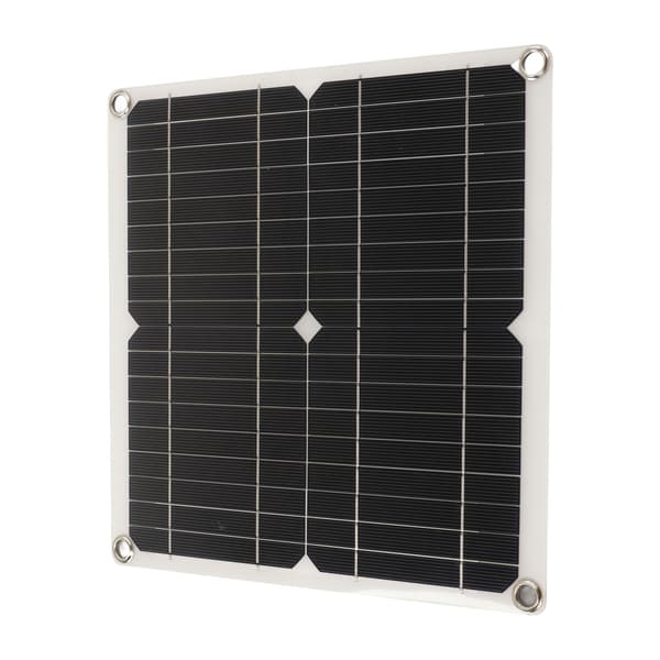 12W Mono RV Solcellepanel med 10A Ladekontroller Integrert Spenningsreguleringsmodul