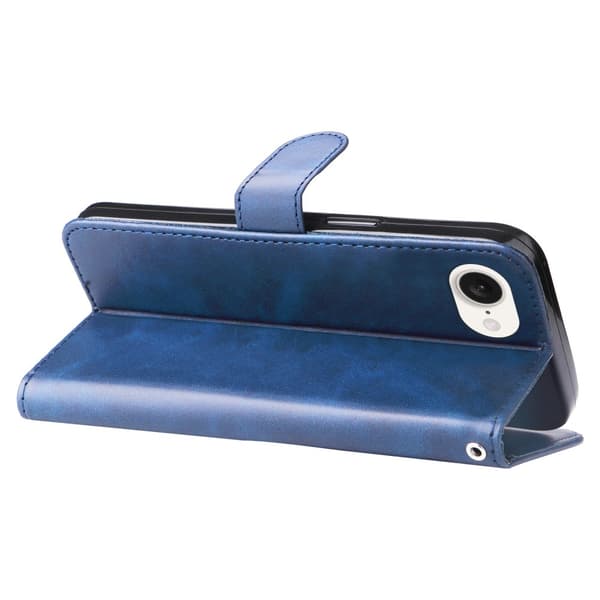 iPhone 16e Klassisk Lynlås Pung Etui - Blå Blå blue