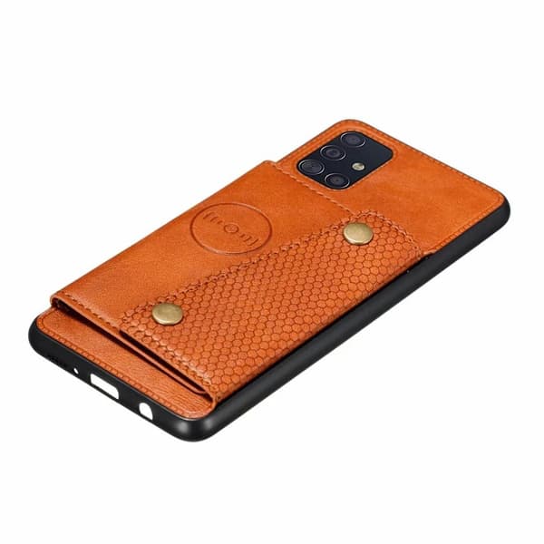 [HT]Samsung Galaxy A71 - Professionelt Cover med Kortholder Grå