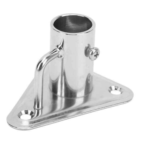 90 Grader 1 Tomme 316 Rustfritt Stål Flaggstangholder Stangsocket Trekantbase Støtte for Skip Yachter