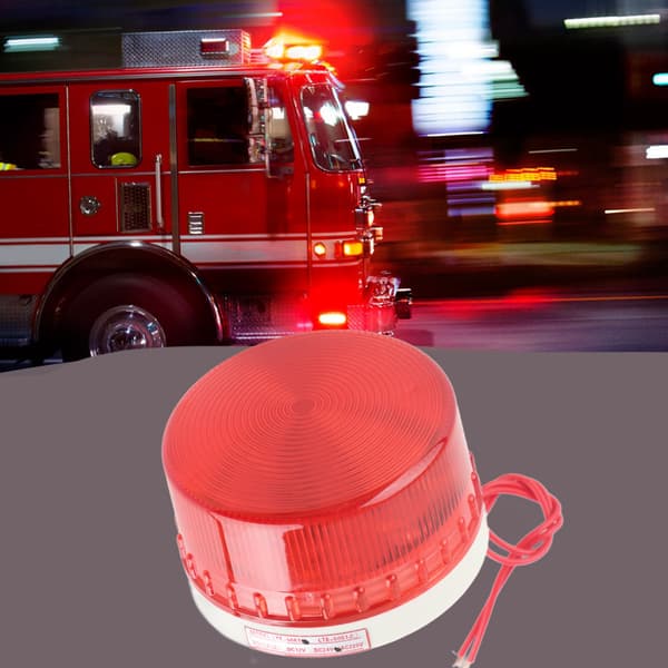Mini LED Varningsljus Stroboskop Signalblixt Enhet AC220V