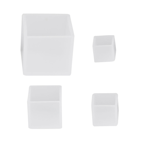 Firkantede silikone epoxy resin forme til DIY håndværk 4 stk
