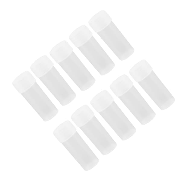 Plastprøveflasker 50 pakker 5 ml kapacitet