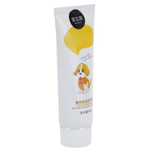Midlertidig Pelsfarve Gel til Kæledyr Sort 80ml