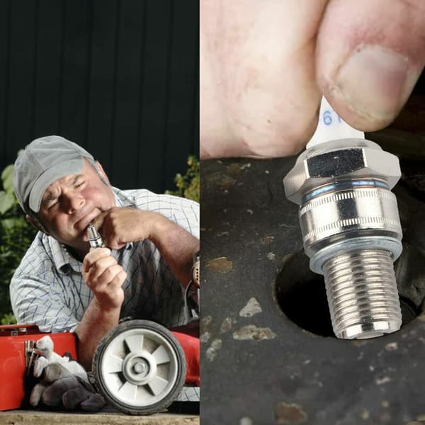 Sæt med 2 F6RTC tændrør til MTD 95110292 75110292 Torch Engine 131039 Plæneklipper..DEBUNS