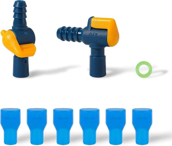 6 stk. bitemunnstykke erstatning for Camelbak, munnstykke til hydreringspakke med 2 slanger