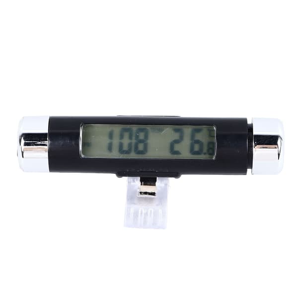 Billuftventilur 2 i 1 Multifunktionel Clip On Digital Termometerur med LED-baggrundsbelysning