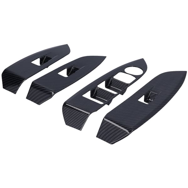 4 stk. Karbonfiber Vindusbryter Paneldeksel for Mazda CX-3 2016-2021