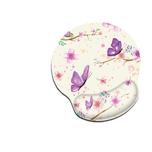 Lent Bounce Memory Foam Wrist Mouse Pad - Sakura Diefei