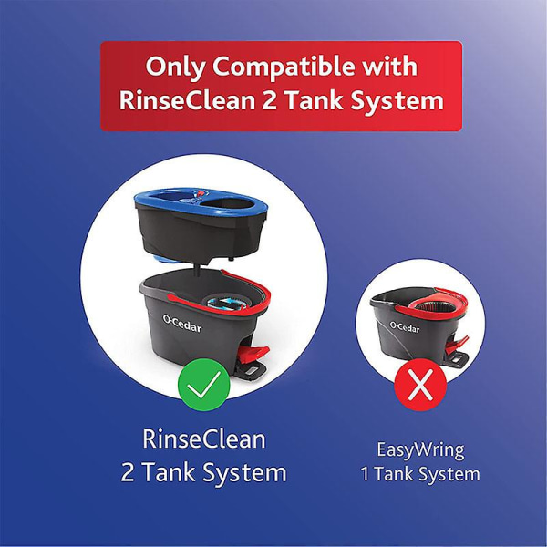 Mikrokuituiset pyörivät mopin tarvikkeet kääntyviin moppipäihin red 2pcs