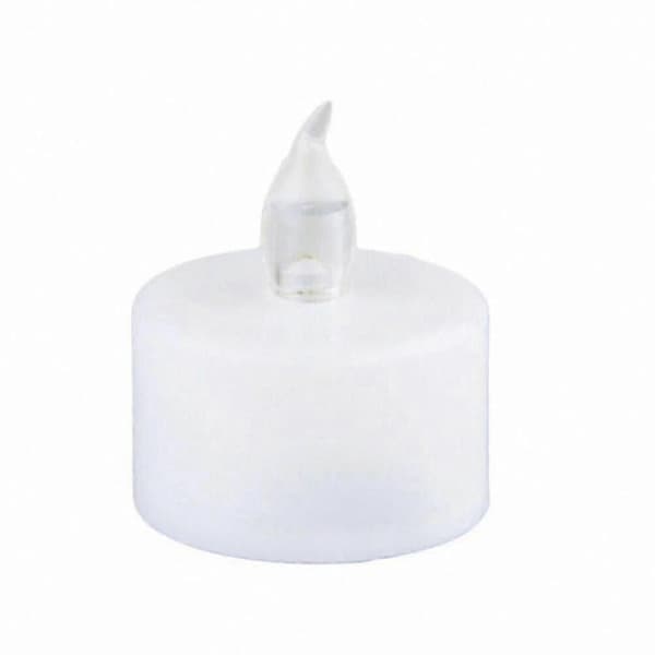 Flimrande LED-värmeljus för bröllopsinredning - 12 st batteridrivna 12pcs white