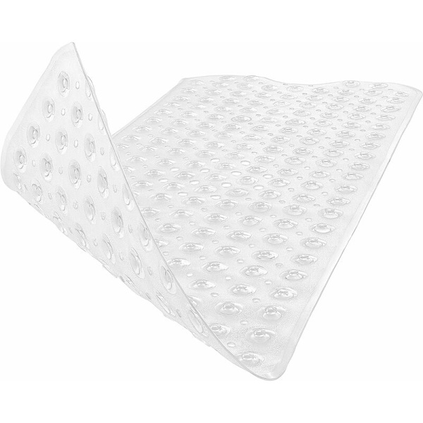 Genomskinlig 88x40 cm diamant badrumsmatta Halkfri badmatta duschmatta för känslig hud