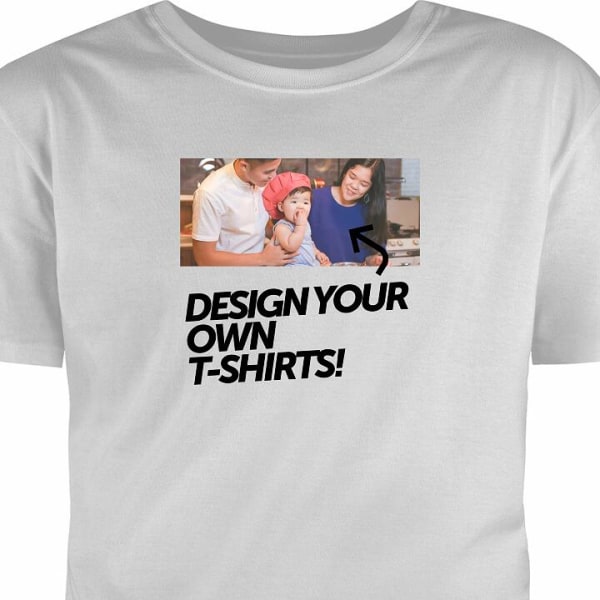 Design dit eget T-Shirt Stor Grå