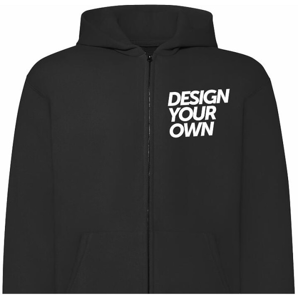 Design din egen Zip-Hoodie til Voksne | Personlig Hættetrøje