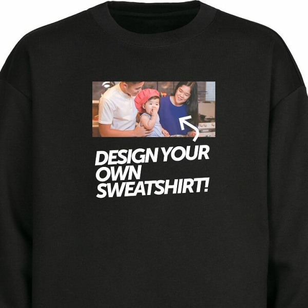 Design din egen Sweatshirt for Voksen | Unik Collegegenser