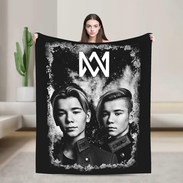 Marcus og Martinus Tæppe Hyggelige og Lette Plaider til Sofa, Couch og Seng 125x100cm