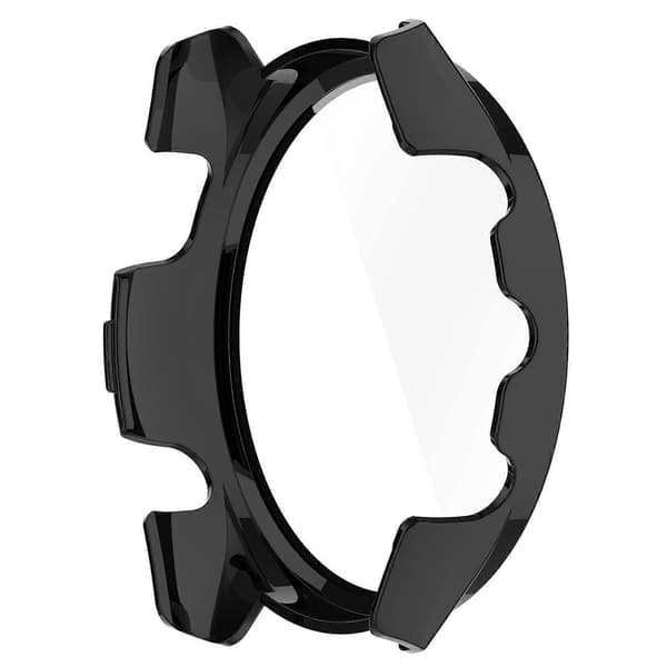 Garmin Forerunner 265 -älykellon PC-kellokotelo karkaistulla lasisella näytönsuojalla Black