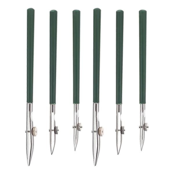 Piirustuskynät Taideviivaimet Säädettävät Piirustustyökalut Vihreä Väri 6Pcs