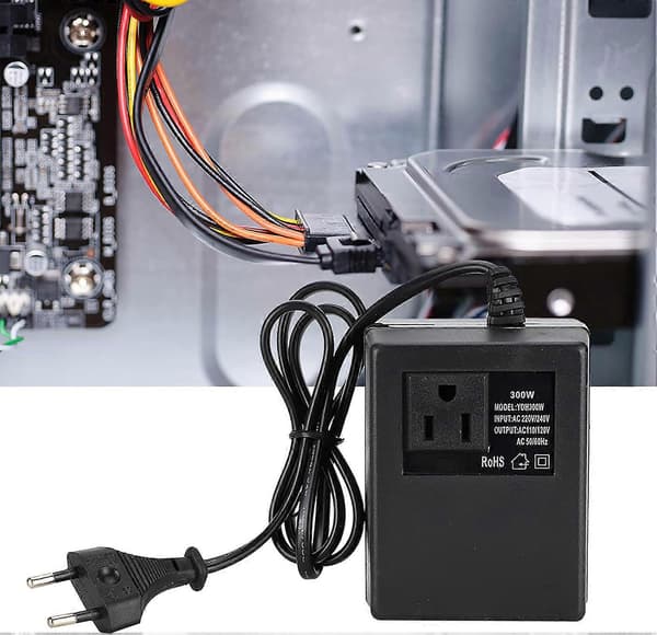 Adapter, 300W strømtransformator spændingsomformer AC 220V til 110V EU-stikadapter (220V)